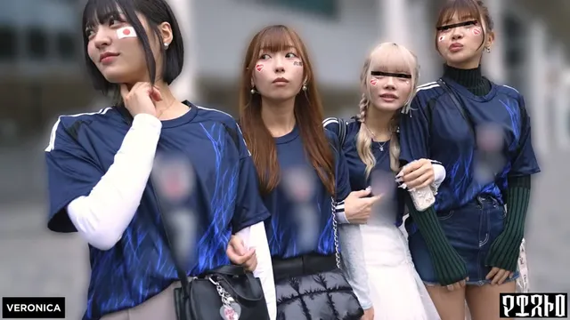 サポーター同士の絆がエッ… スタジアム外で秘密のオフサイド！Ver.みゆ＆ゆみ