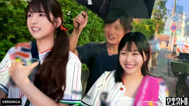 熱狂スタジアム帰りの美少… 野球観戦美少女ファン達とナイトゲーム!こいろ&もか