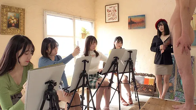 何も聞かされず、急遽ヌー… 美人揃いのデッサン教室にバイトへ行ったら