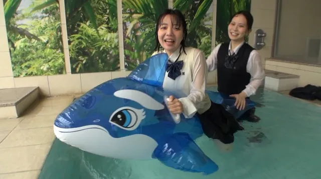 水かけ祭りの最後はお風呂… はっちゃけ大浴場