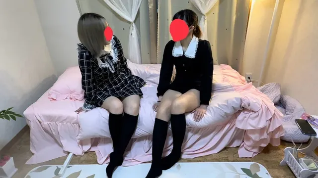 長身スレンダー地雷系美女… 地雷系美女同士のレズ電気アンマ逝かせあい遊び