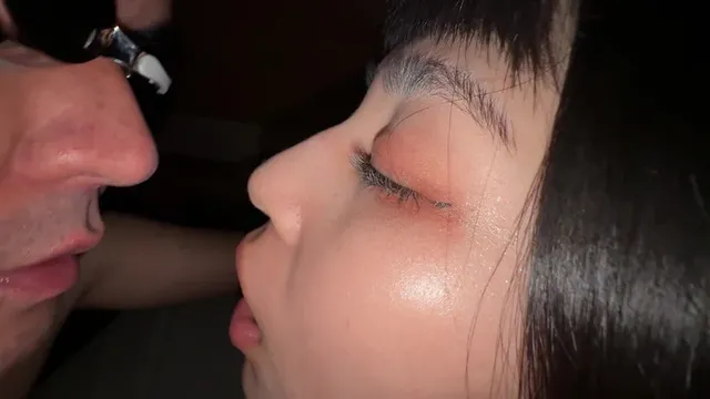 ベッドの上に明歩ちゃんと… 【個人撮影】大園明歩のハメ撮り風 Dキス＆口臭嗅ぎ