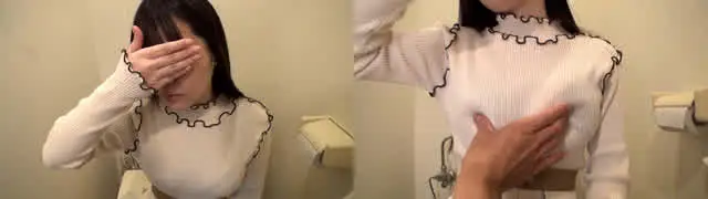 ニット越しの透けブラがエ… 個撮）超美乳Fカップがザーメンまみれ！