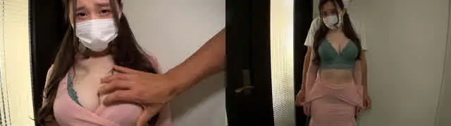 がっつり開いた胸元。レー… 個撮）美乳お姉さん【可愛いお顔でひょっとこフェラ顔】