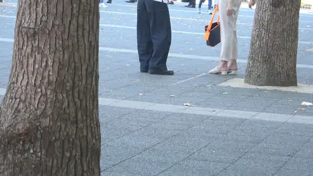 街中でパンツルックのひと… こんな奥さんおらんやろ！セレブFカップ人妻！