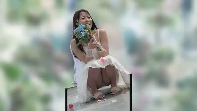 幸せいっぱいの新婚夫婦。… フォトウエディング 花嫁NTR