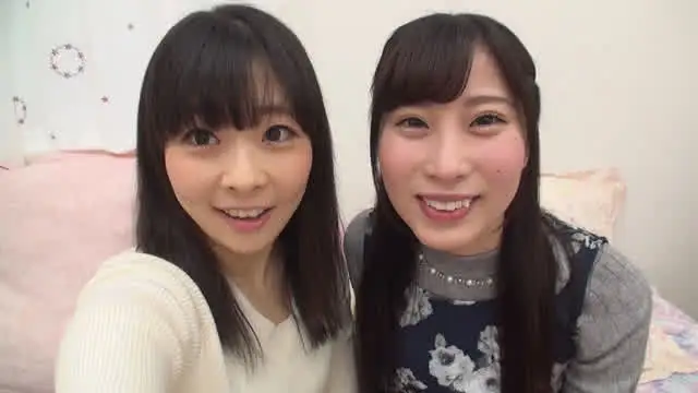 この日が初対面の原美織と… アイドルルックス女子の唾液たっぷり交換濃厚レズ接吻