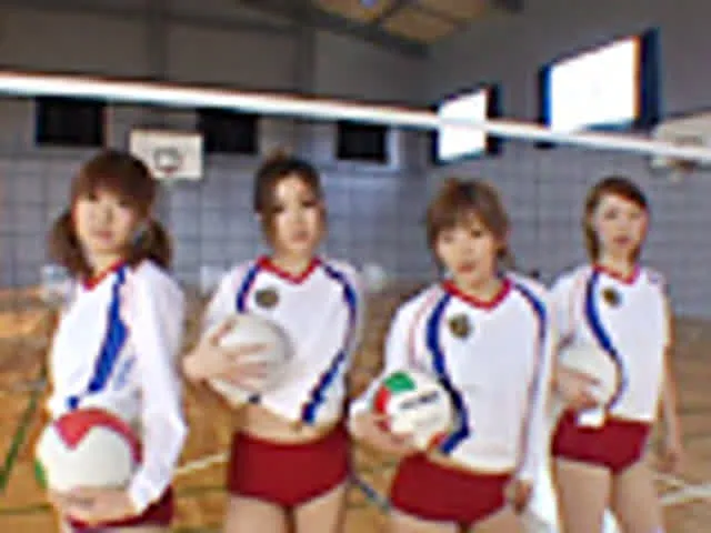 女子バレーボール部のコー… バレーボール部のお姉さん達がシゴいてあげる