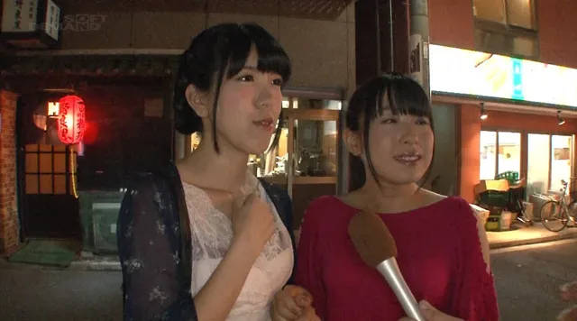 終電後の繁華街をまだ飲み… ガン突きされて友達同士で生まれて初めての逆3P体験！