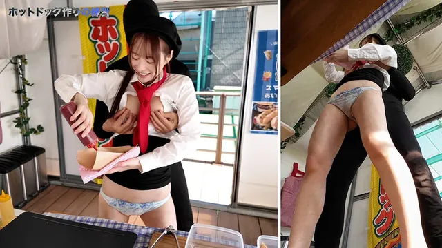 「スマイルホットドッグで… 潮吹きながらホットドッグ売ってください！天馬ゆい