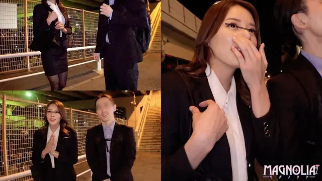 深夜の終電を逃した社会人… 【街角素人モニタリング♯黒木まい♯28歳♯会社員】