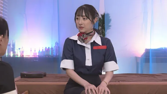 プリ尻がメロすぎるエリー… CAテカテカ黒タイツエステ2 国際線CAゆいか編