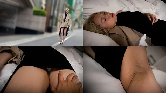 パツキンで美脚のスタイル… 金髪のスタイルの良い女を○らせて中出しセックス