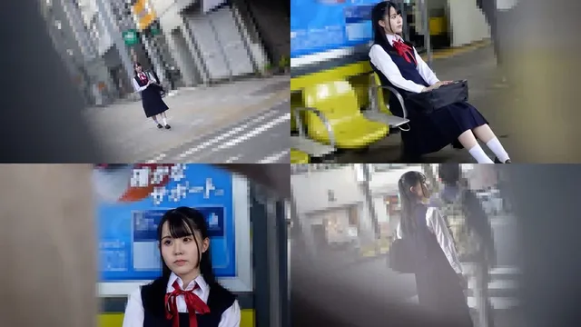 遠くからみても清楚さが伝… 痴○電車＃049 品行方正なパイパン制服娘